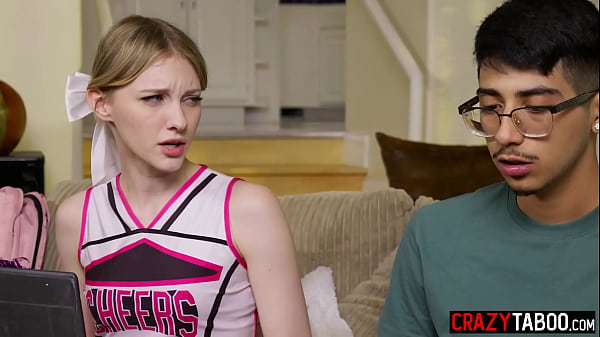 A shy guy Diego Perez fucks petite and hot popular cheerleader Melody Marks