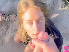 Admin Kink – Cute Blonde Girl Blowjob, Fucking And Facial Outdoor Near Beach