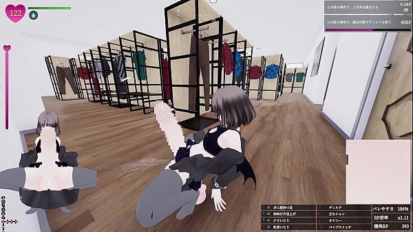 【プレイ動画013】デカ〇ンサキュバスコスプレで、服屋でショッピング！秘密のエクスポーズ バレないように露出するマナカさん