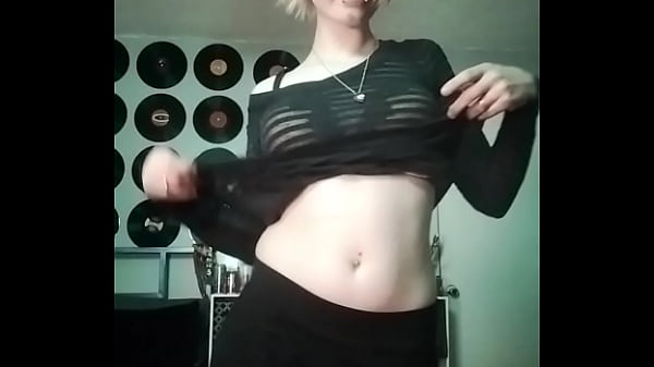 Emo teen showing petite body- MillieMayhem