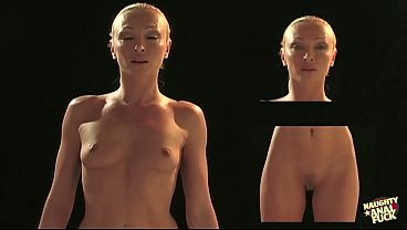 Hot blonde Nomi gets her tight pussy and asshole fingered and fucked in the gym.