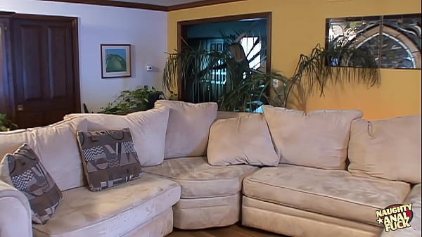 Hot blonde seduces her two friends with her big ass and fucks them both.