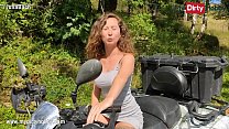 MyDirtyHobby – Petite German amateur brunette babe invites a stranger to lick her young wet pussy and fuck her outdoors