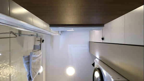 Raver girl comes from EDM Music Festival to change her slutty outfit by taking it off to flash hairy pussy and naked ass