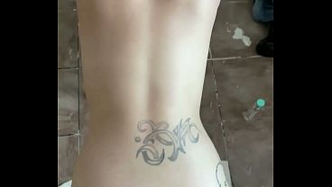 Young slut cheats on her boyfriend by fucking an older man at the trap house