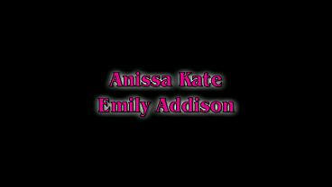 Anissa wets Emily’s pussy with some spit before she slides the purple vibrator in