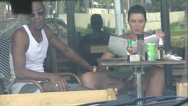 Cheating Wife #4 Part 3 – Hubby films me outside a cafe Upskirt Flashing and having an Interracial affair with a Black Man!!!