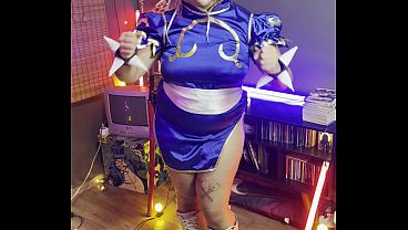 Chubby Girl Chun-Li Photoshoot Making Of Thick Curves Cosplay Behind Scenes