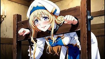 Goblin Slayer saved the priestess from the goblins so he could use her himself.