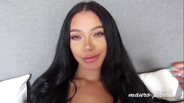 In my apartment with a hot brunette latina RebecaCors