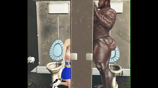 very lucky cheerleader gets to suck off james harrison in stadium restroom gloryhole