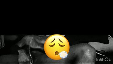 Black hung amateur stroking his fat curvy dick