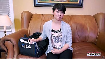 Busty Brunette MILF Jae Scott Sloppy Deepthroat Then Hard Pounding!