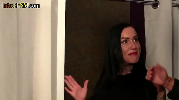 CFNM dommes sucking and wanking in interracial group