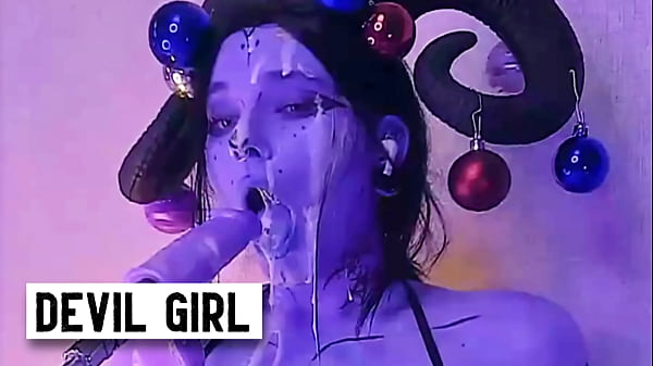 DEVIL FILLED WITH CUM PASSIONATELY GIVES BLOWJOBS