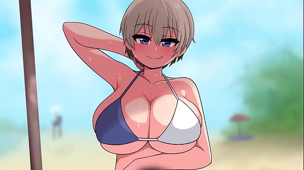 Hana Uzaki fue follada en la playa.