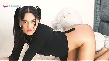 Little Blue’s first anal experience, she cries in pain, deep throat, and says no more, but I still thrust it in harder and stronger.