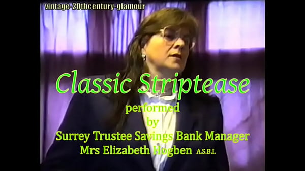 Mrs Elizabeth Hogben performs classic striptease