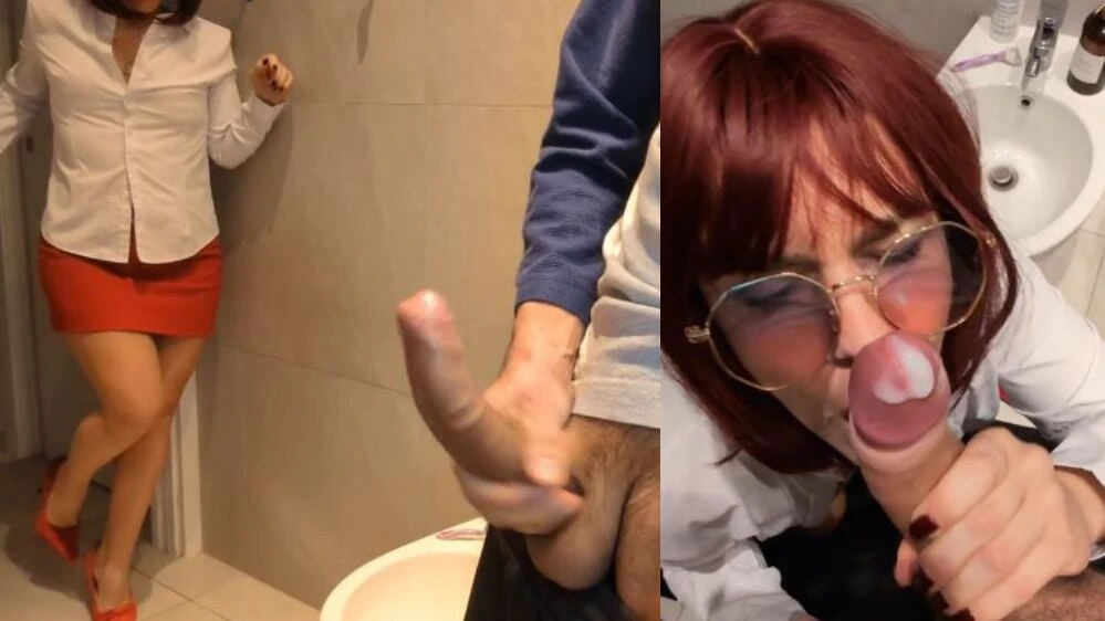 Teacher catches student in the bathroom masturbating (Italian blasphemies)