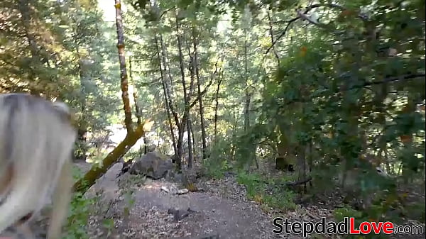 Blonde stepdaughter Riley Star fucked doggystyle after BJ