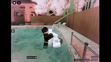 Cheating slut gets fucked in hot spring