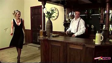 Despite her fancy looks the milf is a cock loving slut who likes swallowing cum