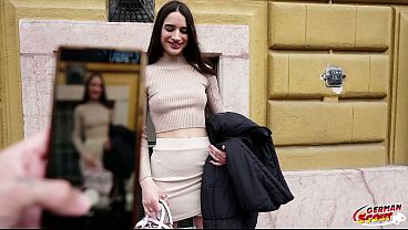 GERMAN SCOUT – Eye Rolling Orgasm for slim french Girl Candie Luciani at Casting Fuck