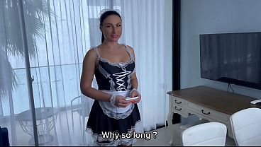 INNOCENT MAID must get FUCKED to keep her JOB