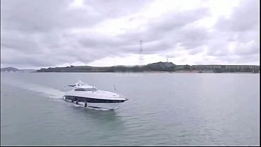 Japan sea. 4some Orgy on a yacht