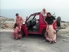 Magda Polak, Asia Blondi And Vivian Schmitt In Sex On The Road For Mature Sluts Sucling The Cock To Some Drivers