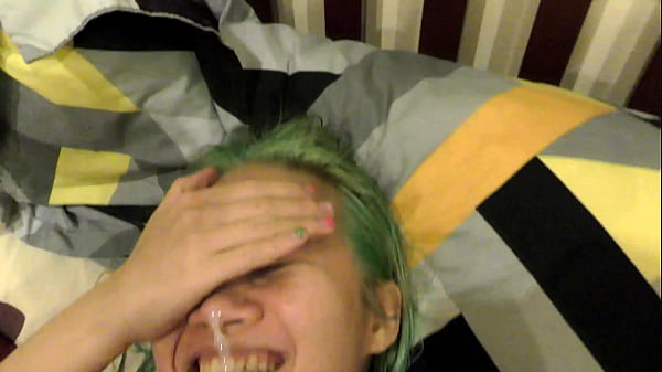 POV Asian Sucks and Loves CUM on Her Face