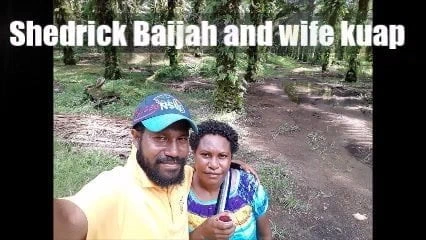 Shedrick Baijah and wife kuap