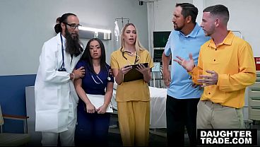 Stepdaughters Khloe Kapri and Melztube rides their stepdads cocks as they are willing to do everything to get the best semen samples