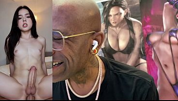 Transgender Christmas Cock Sucking, Beautiful Tight Teen With A Hard Trans Cock & Riding A Thicc Dick, Hard Ebony Babe Cumming All Over Herself, Tasty White Cum Flowing Cock, AI Generated