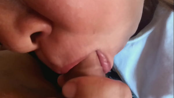 A blonde girl is trying her best to satisfy a Giant’s Dick