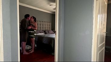 BBW Voyeur playing with herself as she watches me fuck my girlfriend