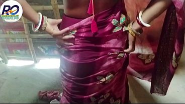 Desi village sister-in-law fucked in lap in doggy style in Hindi