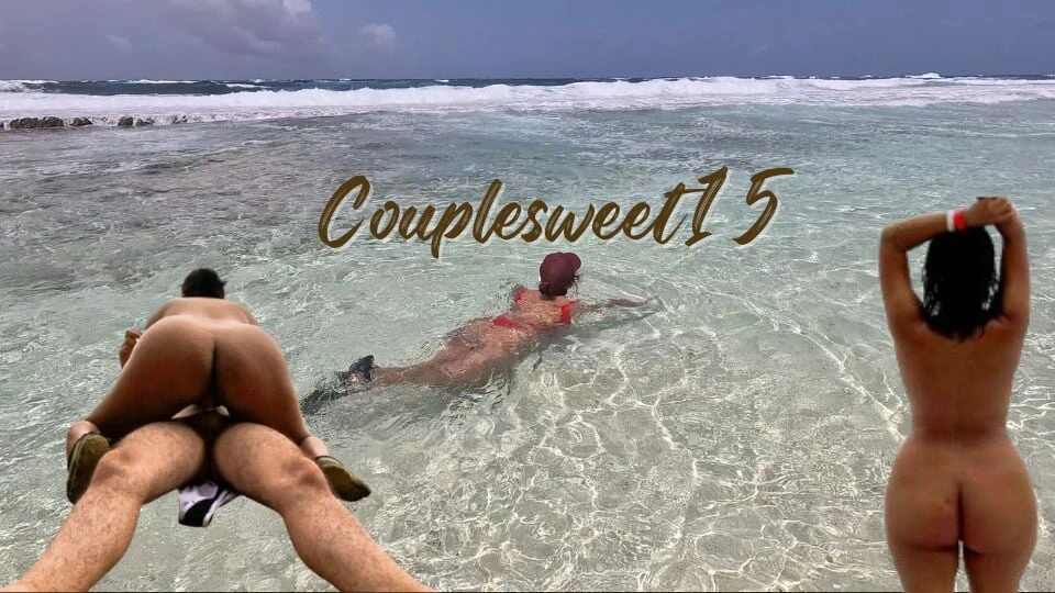 Fucking a tourist with tight pussy on a public beach someone discovers us but we don’t stop until we cum inside.