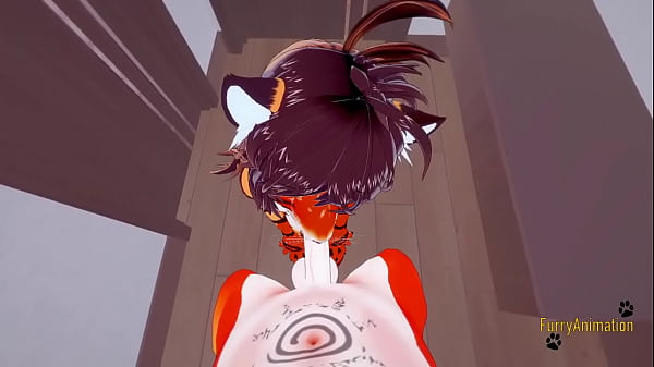 Furry Hentai 3D – POV Tigress blowjob and gets fucked by fox – Japanese manga anime yiff cartoon porn