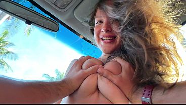I hitchhike and fuck strangers. Face fucking, deep throat, huge cumshot