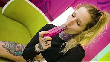 Inked Blonde Destroys Her Pussy with Insane Toys Z-FILMZ Toywall