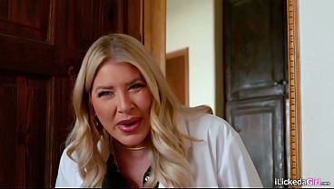 Lesbian stepmom fucks stepdaughter before going to work