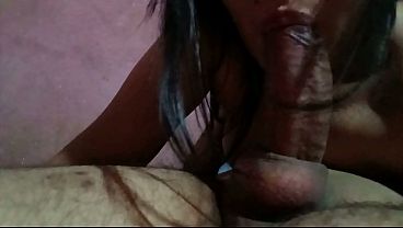 Me escape de la casa para hacerle una garganta profunda a mi vecino, quería beberme todo su semen!!