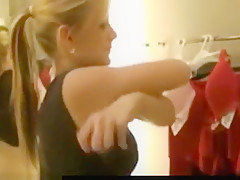 Oral sex in changing room