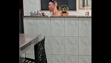 Stepdaughter arrives home from Carnival in the early morning and gives a blowjob.