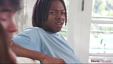 Stepsis drives her stepbro out so she can suck his bfs cock