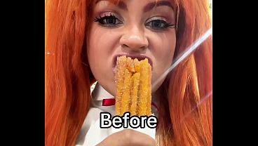 Asuka Cosplay Fart & Burp Compilation Plugsuit and School Uniform Chubby Ebony