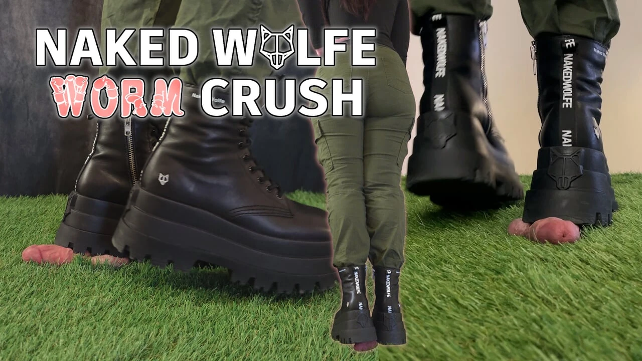 Crushing Your Little Worm with My Dangerous Naked Wolfe Boots