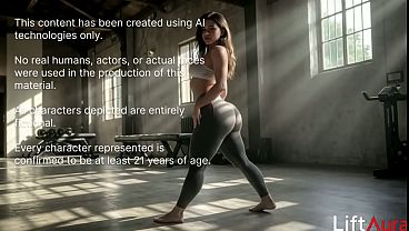 I seduced my trainer in the gym with my huge ass and gave him a blowjob[AI]